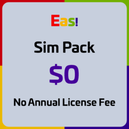 Easi Sim Pack $0 No annual license fee